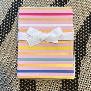 🆕Carlton Cards/American Greetings Colorful Striped Stationery Set